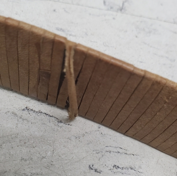 Brighton Onyx Braided Brown Belt Silver Buckle Western Hunting - Picture 12 of 14